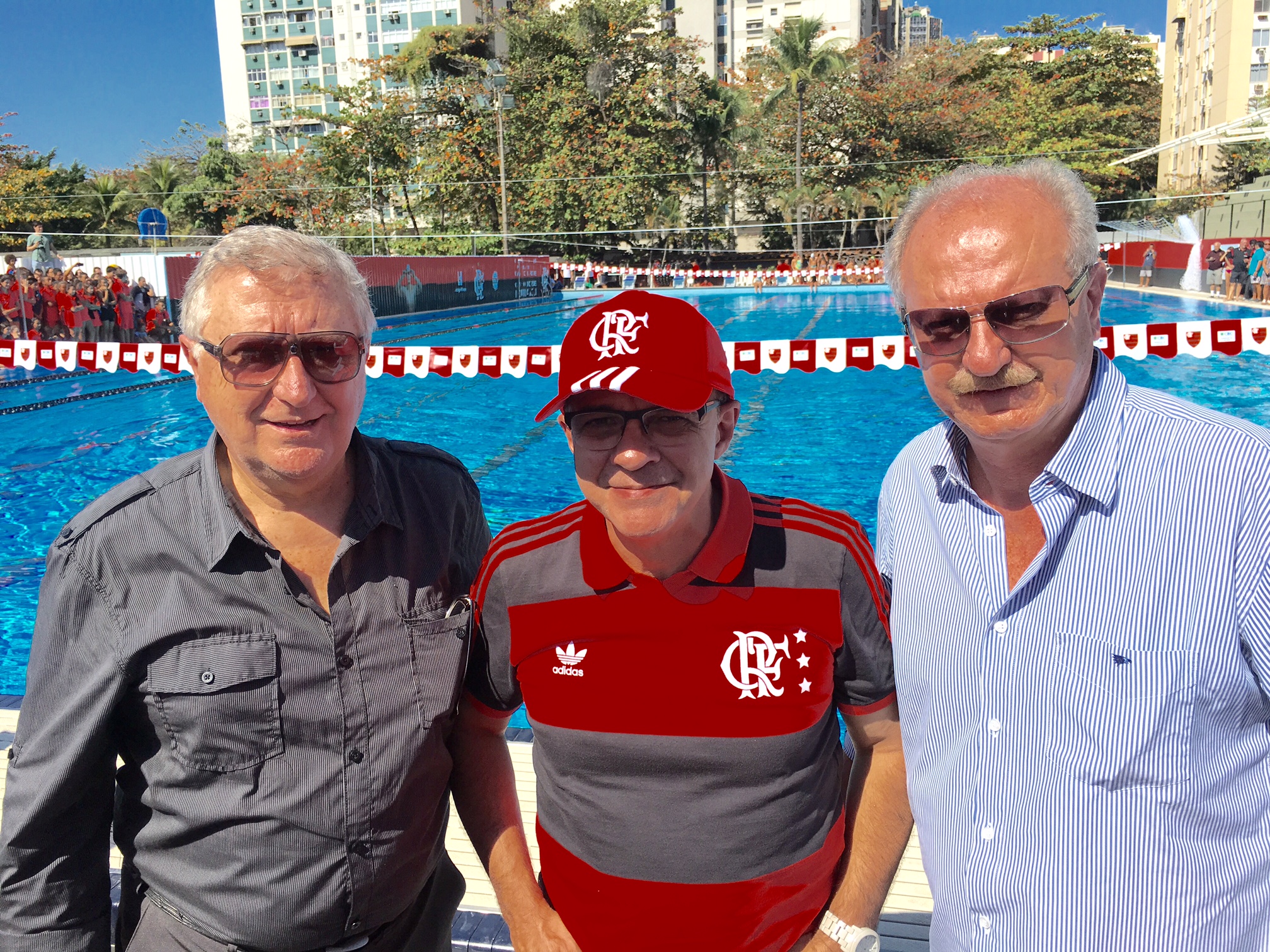 Flamengo inaugura piscina olímpica com homenagem ao técnico Rômulo